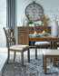 Moriville Dining Table and 4 Chairs and Bench Signature Design by Ashley®