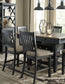 Tyler Creek Counter Height Dining Table and 4 Barstools Signature Design by Ashley®