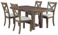 Moriville Dining Table and 4 Chairs Signature Design by Ashley®