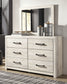 Cambeck Queen Panel Bed with 2 Storage Drawers with Mirrored Dresser Signature Design by Ashley®