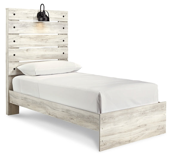 Cambeck Twin Panel Bed with Mirrored Dresser Signature Design by Ashley®