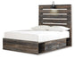 Drystan Full Panel Bed with 4 Storage Drawers with Mirrored Dresser Signature Design by Ashley®