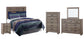 Zelen / Panel Headboard With Mirrored Dresser, Chest And Nightstand Signature Design by Ashley®
