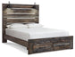 Drystan Queen Panel Bed with 2 Storage Drawers with Mirrored Dresser and 2 Nightstands Signature Design by Ashley®