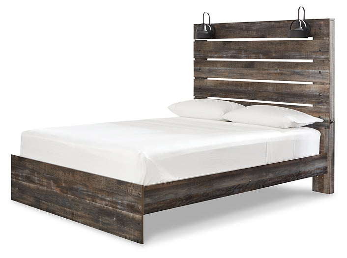 Drystan  Panel Bed With Mirrored Dresser And 2 Nightstands Signature Design by Ashley®