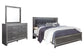 Lodanna King Panel Bed with Mirrored Dresser Signature Design by Ashley®