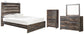 Drystan  Panel Bed With Mirrored Dresser And Chest Signature Design by Ashley®