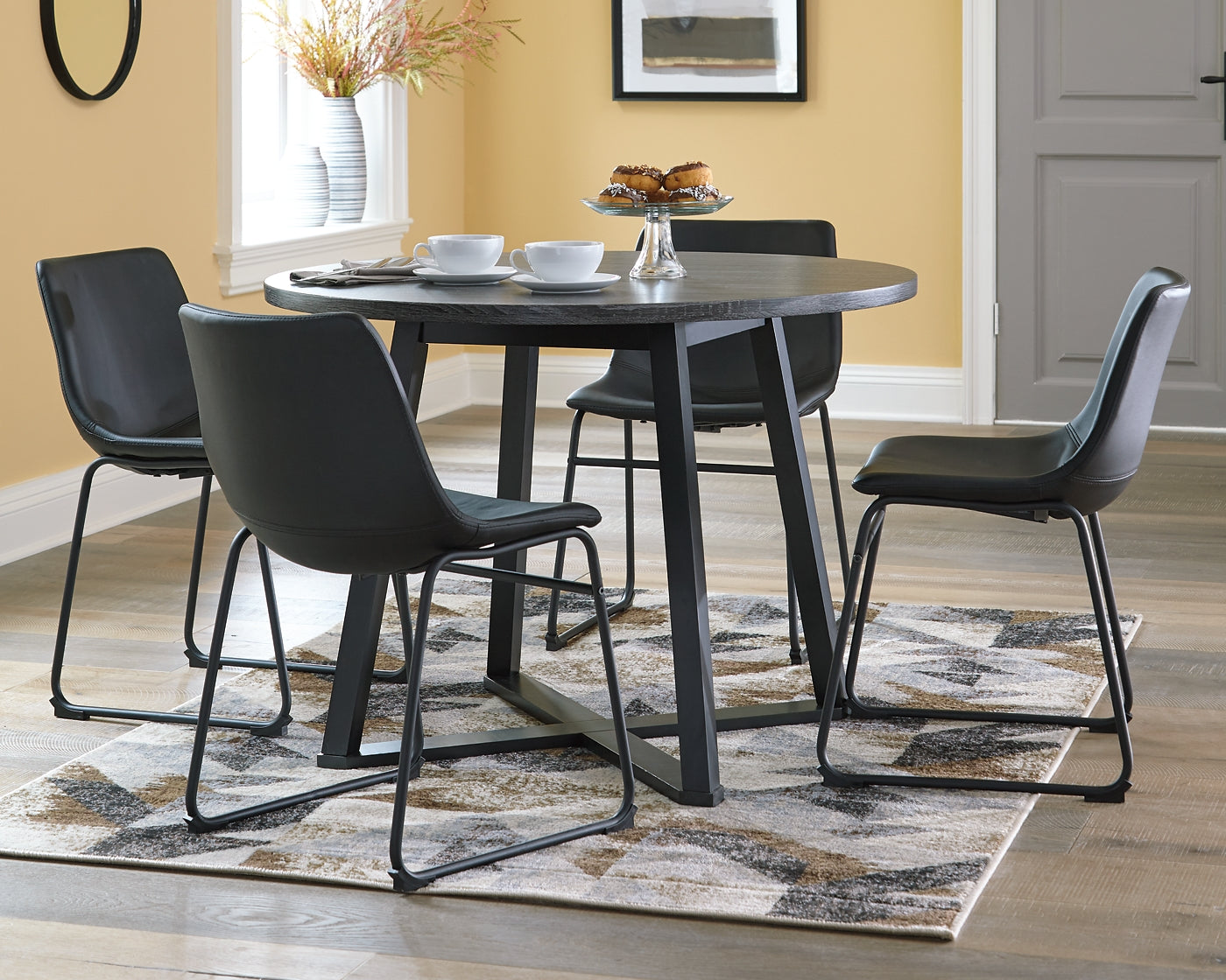 Centiar Dining Table and 4 Chairs Signature Design by Ashley®