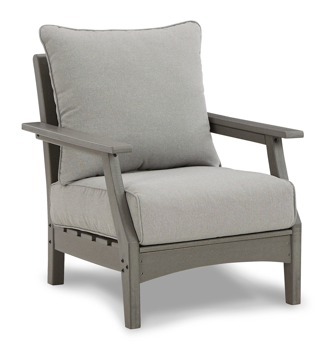 Visola Outdoor Sofa and  2 Lounge Chairs with Coffee Table and 2 End Tables Signature Design by Ashley®
