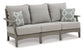 Visola Outdoor Sofa and  2 Lounge Chairs with Coffee Table and 2 End Tables Signature Design by Ashley®