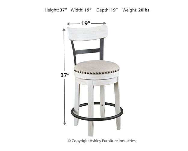Valebeck Counter Height Dining Table and 2 Barstools Signature Design by Ashley®