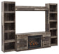Derekson 4-Piece Entertainment Center with Electric Fireplace Signature Design by Ashley®