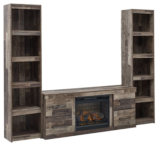 Derekson 3-Piece Entertainment Center with Electric Fireplace Signature Design by Ashley®