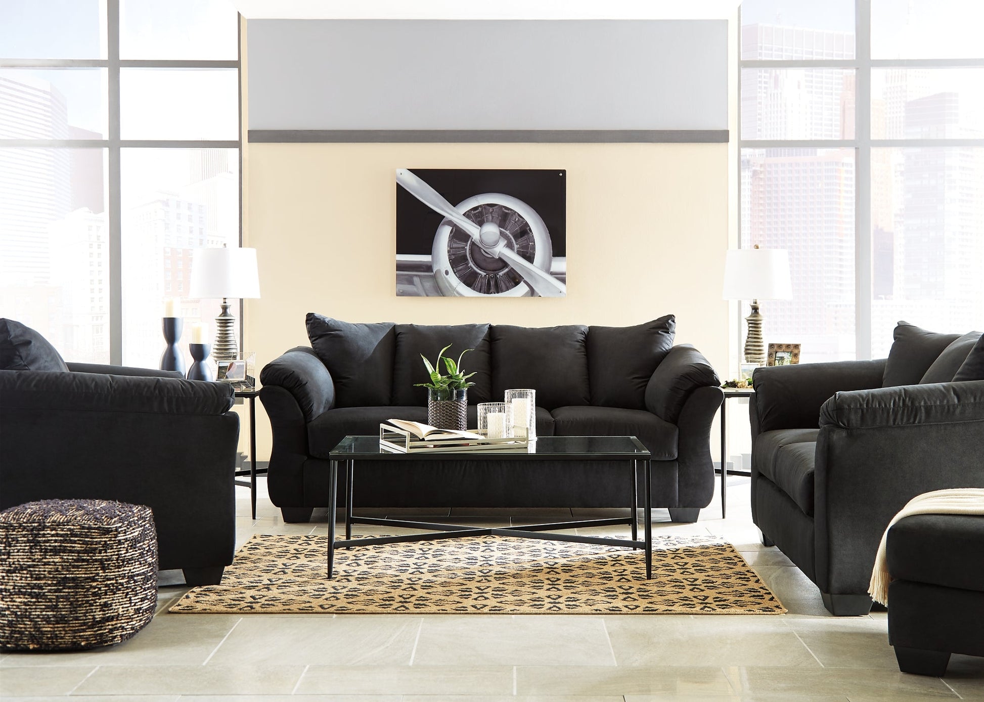 Darcy Sofa, Loveseat, Chair and Ottoman Signature Design by Ashley®