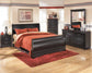 Huey Vineyard Queen Sleigh Bed with Mirrored Dresser, Chest and Nightstand Signature Design by Ashley®