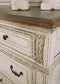 Realyn Queen Upholstered Panel Bed with Mirrored Dresser Signature Design by Ashley®