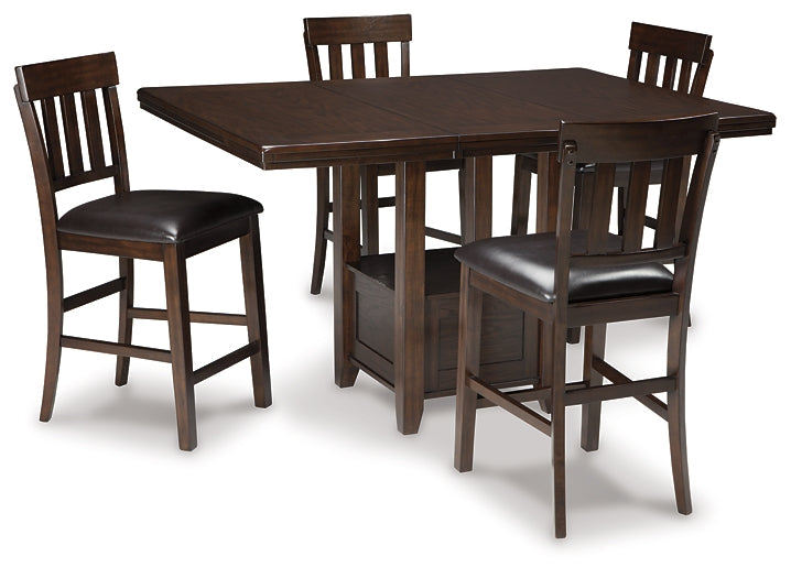 Haddigan Counter Height Dining Table and 4 Barstools Signature Design by Ashley®