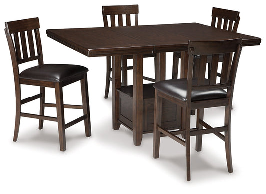Haddigan Counter Height Dining Table and 4 Barstools Signature Design by Ashley®