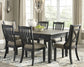 Tyler Creek Dining Table and 6 Chairs Signature Design by Ashley®