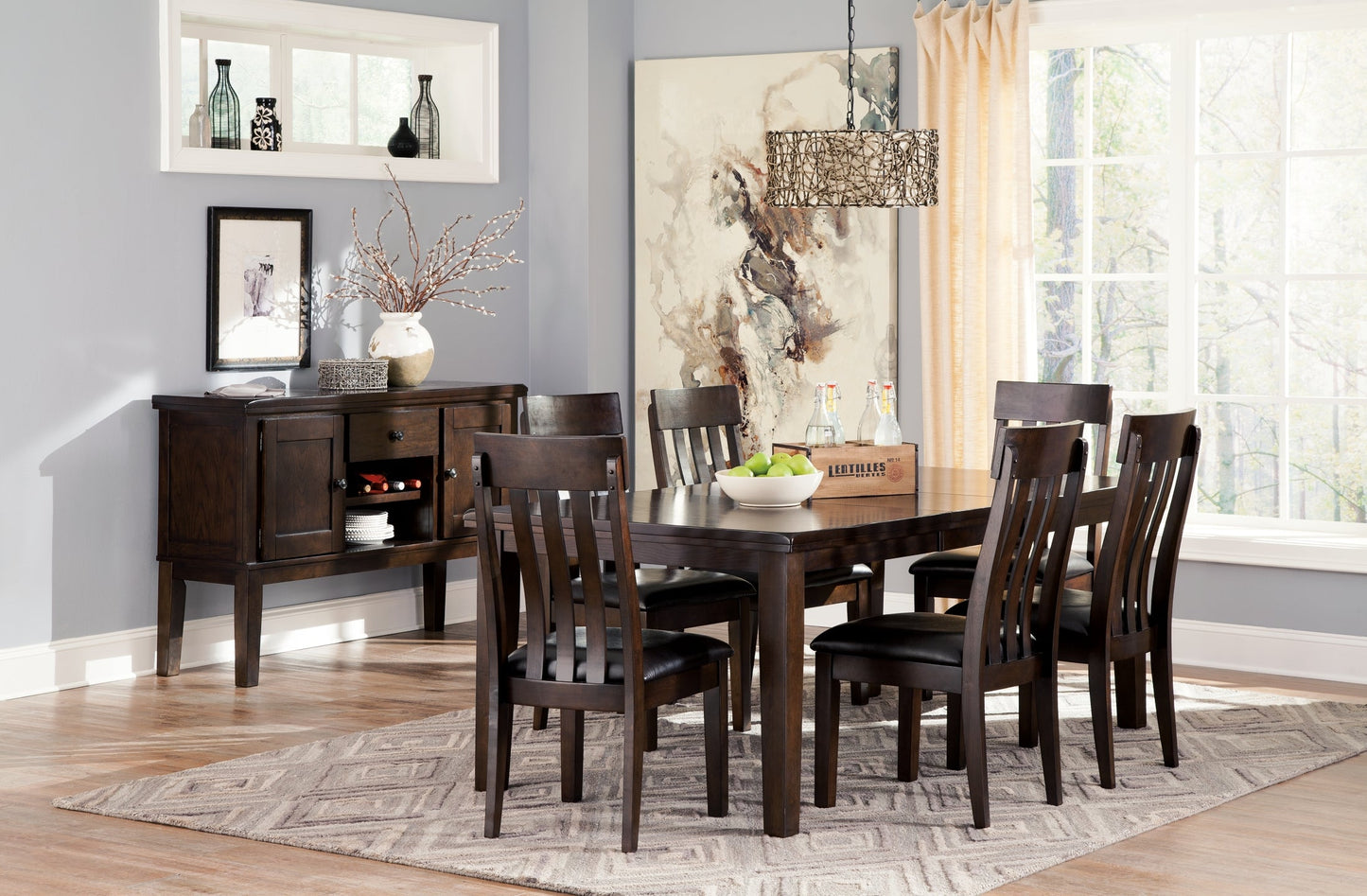 Haddigan Dining Table and 6 Chairs Signature Design by Ashley®