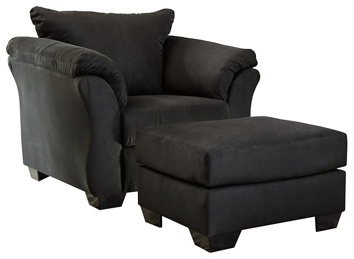 Darcy Chair and Ottoman Signature Design by Ashley®