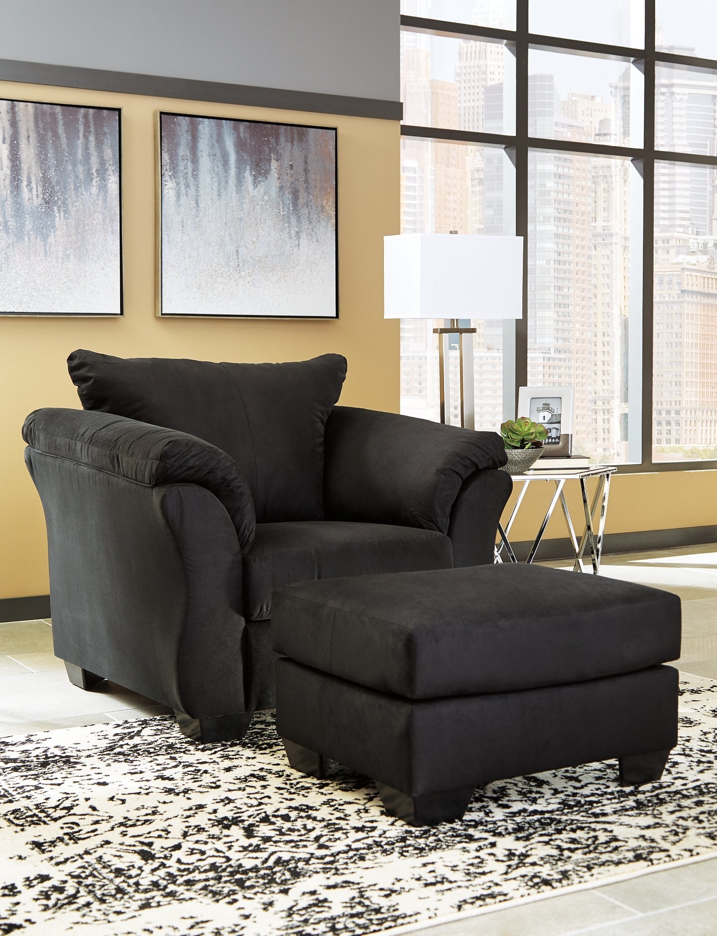 Darcy Chair and Ottoman Signature Design by Ashley®