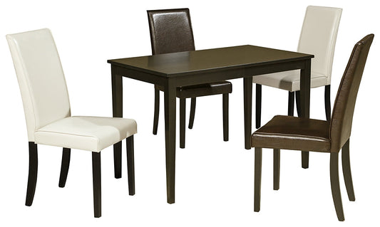 Kimonte Dining Table and 4 Chairs Signature Design by Ashley®