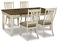 Bolanburg Dining Table and 4 Chairs Signature Design by Ashley®