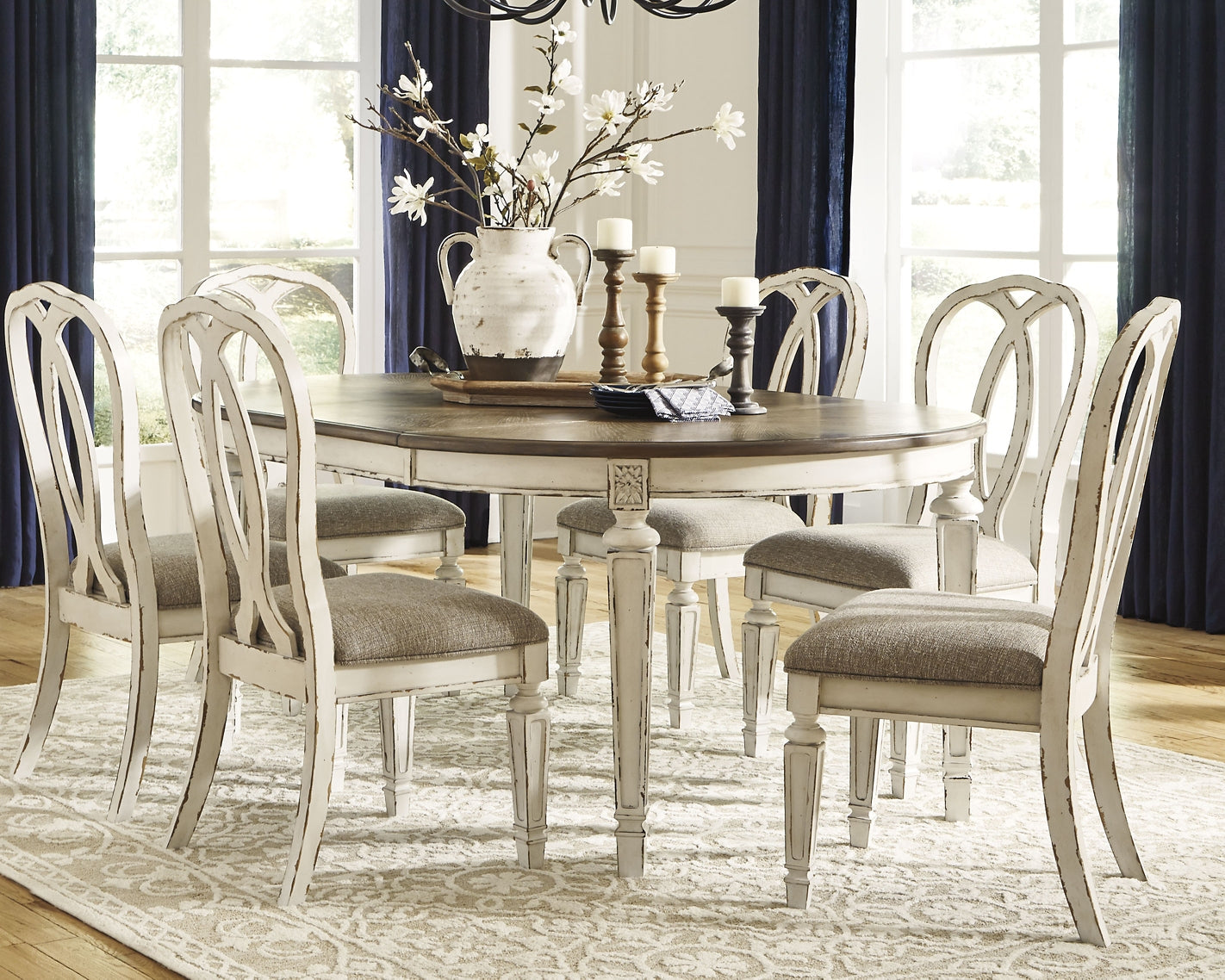 Realyn Dining Table and 6 Chairs Signature Design by Ashley®