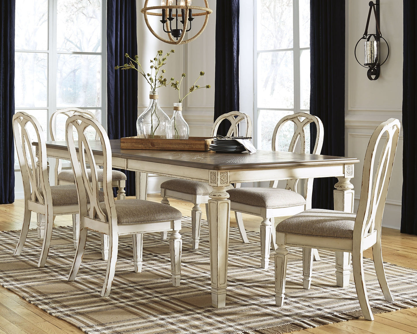 Realyn Dining Table and 6 Chairs Signature Design by Ashley®
