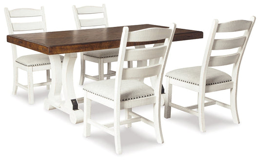 Valebeck Dining Table and 4 Chairs Signature Design by Ashley®