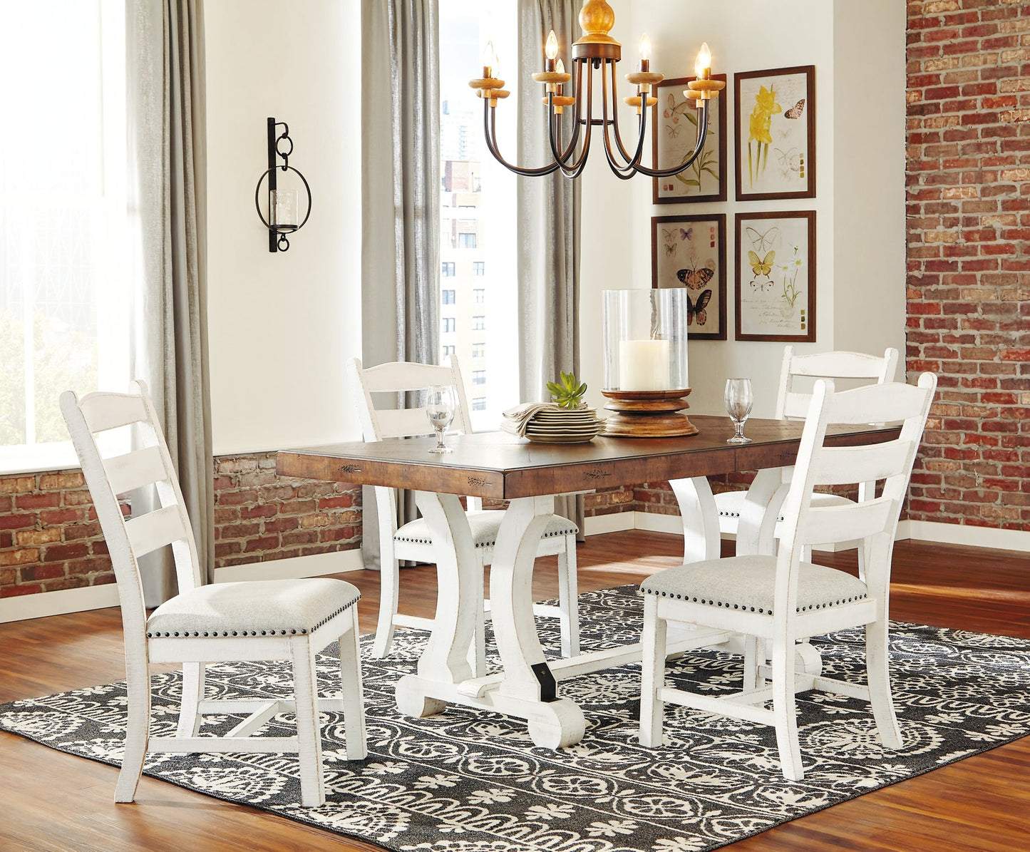 Valebeck Dining Table and 4 Chairs Signature Design by Ashley®