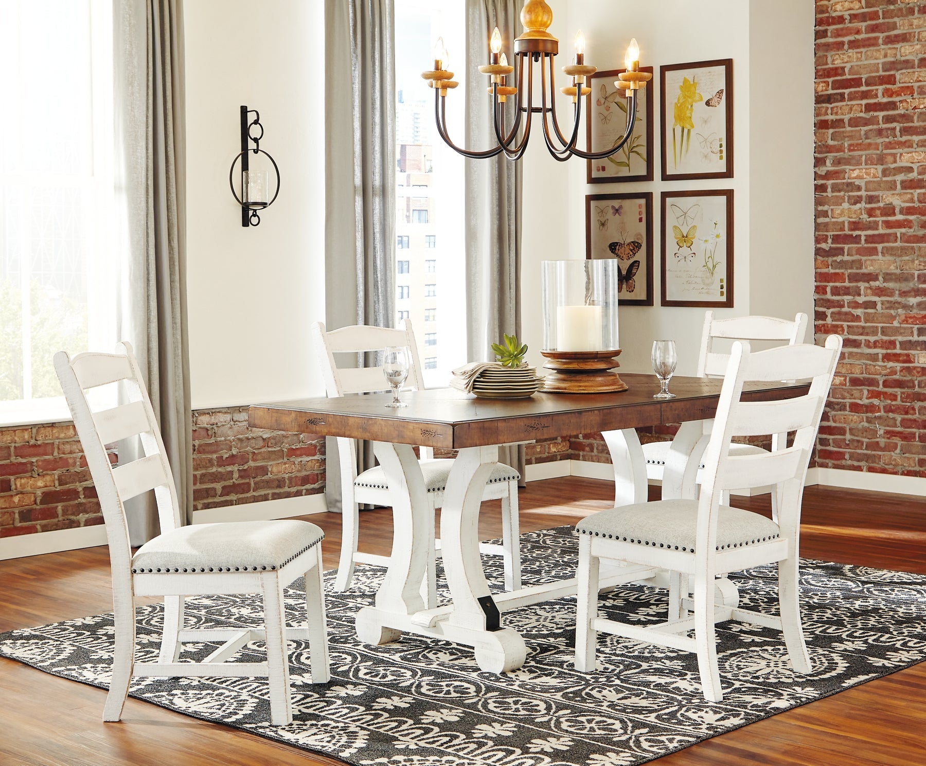 Valebeck Dining Table and 4 Chairs Signature Design by Ashley®