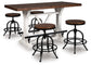 Valebeck Counter Height Dining Table and 4 Barstools Signature Design by Ashley®