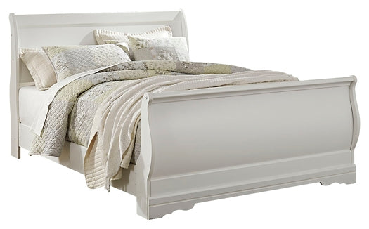 Anarasia Queen Sleigh Bed with Mirrored Dresser, Chest and 2 Nightstands Signature Design by Ashley®
