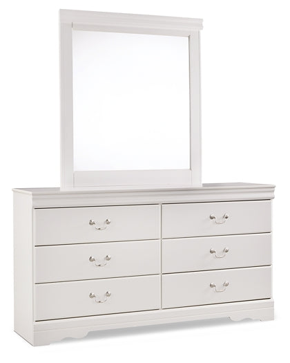 Anarasia Queen Sleigh Bed with Mirrored Dresser, Chest and 2 Nightstands Signature Design by Ashley®