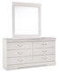 Anarasia Queen Sleigh Bed with Mirrored Dresser and Chest Signature Design by Ashley®