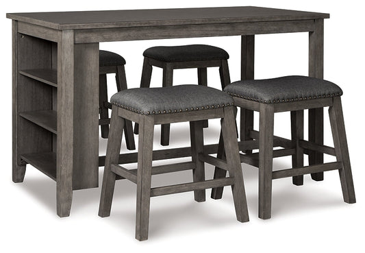 Caitbrook Counter Height Dining Table and 4 Barstools Signature Design by Ashley®