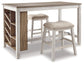 Skempton Counter Height Dining Table and 2 Barstools Signature Design by Ashley®