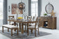 Moriville Dining Table and 4 Chairs with Storage Signature Design by Ashley®