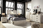 Cambeck Full Panel Bed with 4 Storage Drawers with Mirrored Dresser, Chest and 2 Nightstands Signature Design by Ashley®