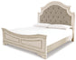Realyn  Upholstered Panel Bed With Mirrored Dresser, Chest And Nightstand Signature Design by Ashley®