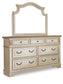 Realyn  Upholstered Panel Bed With Mirrored Dresser, Chest And Nightstand Signature Design by Ashley®