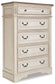 Realyn  Upholstered Panel Bed With Mirrored Dresser, Chest And Nightstand Signature Design by Ashley®