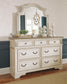 Realyn  Upholstered Panel Bed With Mirrored Dresser And Chest Signature Design by Ashley®