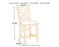 Moriville Counter Height Dining Table and 6 Barstools Signature Design by Ashley®