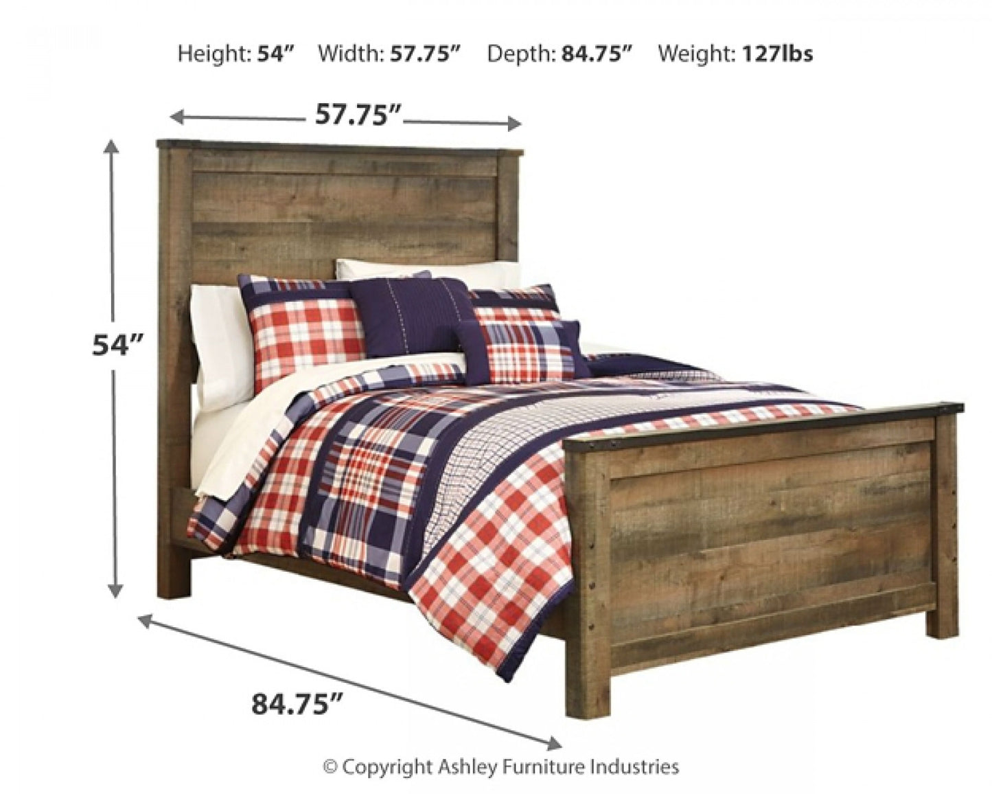 Trinell  Panel Bed With Mattress Signature Design by Ashley®