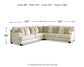 Rawcliffe 3-Piece Sectional Signature Design by Ashley®