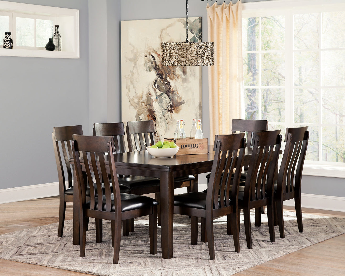 Haddigan Dining Table and 8 Chairs Signature Design by Ashley®