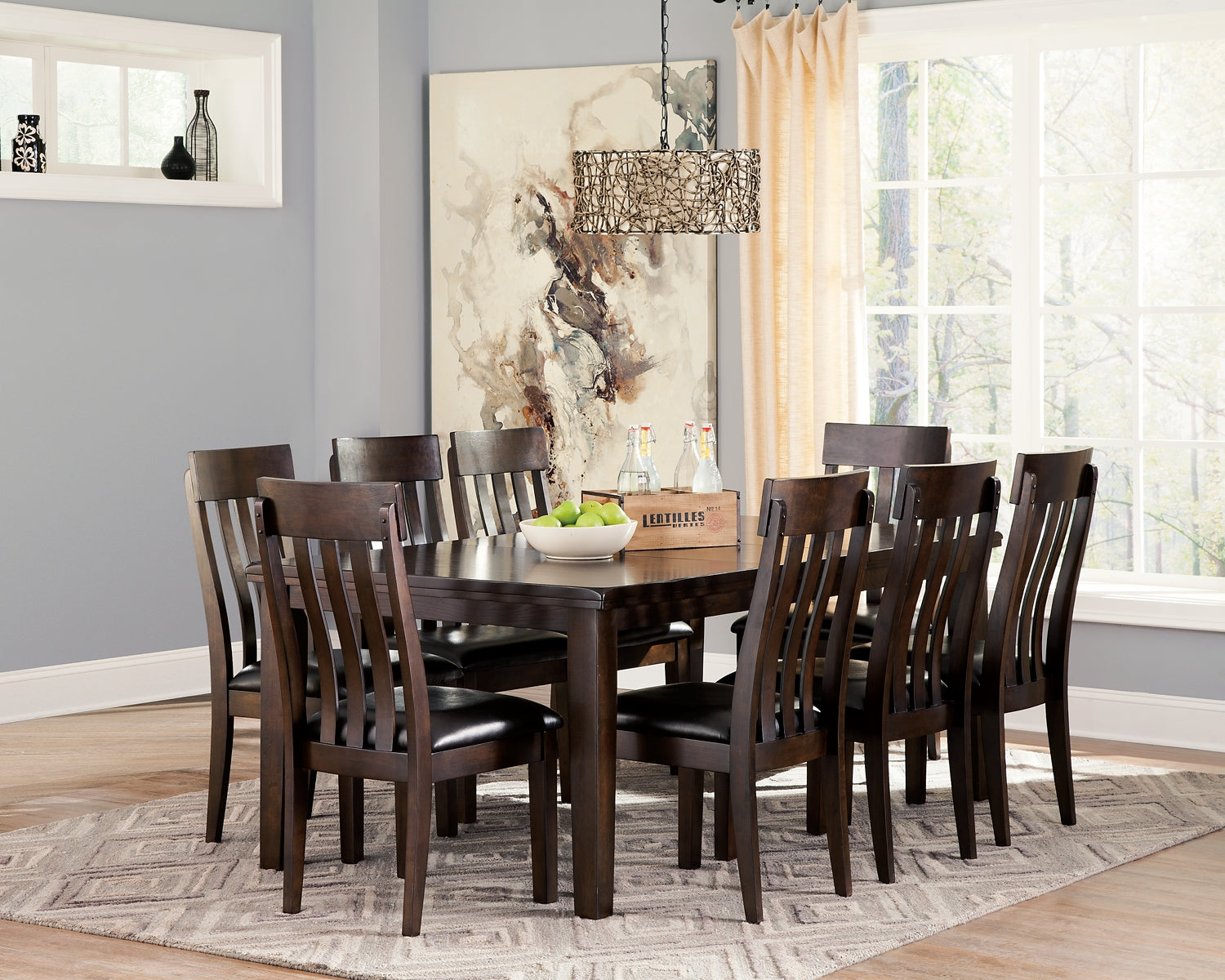 Haddigan Dining Table and 8 Chairs Signature Design by Ashley®
